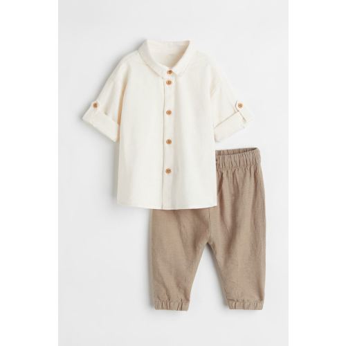 2-piece linen-blend set