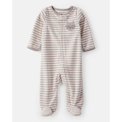 Baby Boy Fox Striped Loose Fit Long-Sleeve Sleep & Play Pajamas - Brown - Carter's | Carter's