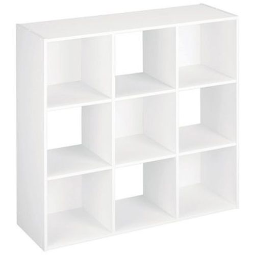 ClosetMaid Cube Laminated Wood Stackable Open Bookcase Display Shelf Storage Organizer for Household, Living Rooms, and Studies