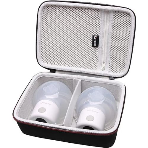 LTGEM Hard Case for 2pcs Momcozy S12 Pro / S12Pro / S9 / M5 / All Momcozy Wearable Breast Pump Suitable for Storage - Travel Carrying Storage Bag