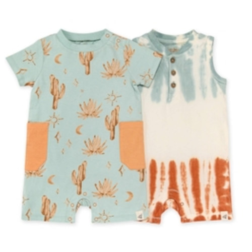 Desert Daze Organic Boy Romper Set - 2 Pack