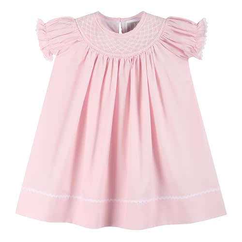 Lil cactus Baby and Girls Smocked Bishop Dress