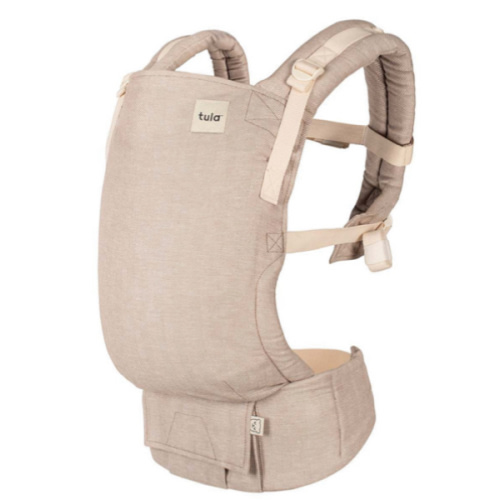 Linen Ergonomic Baby Carrier - Free-To-Grow Sand Tan – Baby Tula US