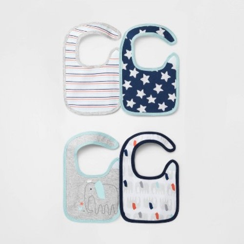 Baby Boys' 4pk Little Peanut Burp Cloth Set - Cloud Island™ One Size