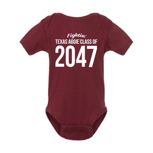 Infant Class of 2047 Onesie - Maroon - The Warehouse at C.C. Creations