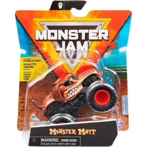 Monster Jam, Official Monster Mutt Monster Truck, Die-Cast Vehicle, Ruff Crowd Series, 1:64 Scale
