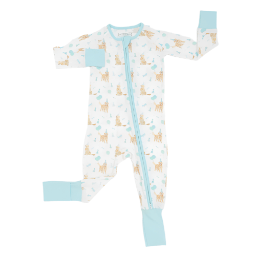 Blue Golden Days One Piece Bamboo Pajama