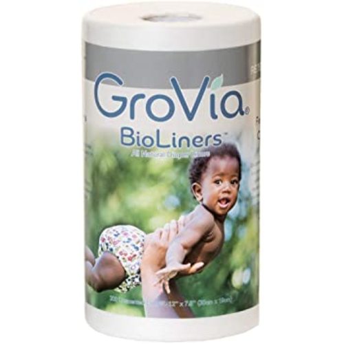 GroVia BioLiners Unscented Diaper Liners, 200 Count