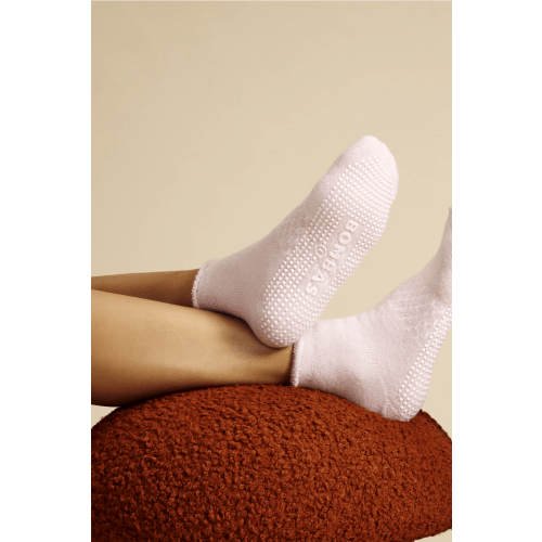 Women's Merino Wool Blend Roll-Top Gripper House Socks - Bombas