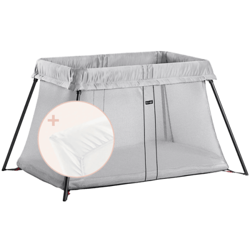 Baby Bjorn - Play Yard Light - Bundle with Fitted Sheet