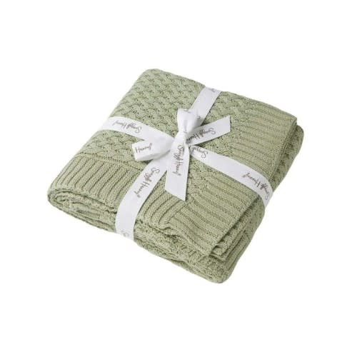 Dewkist Diamond Knit Organic Baby Blanket in Multi