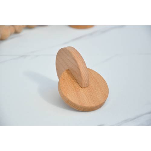 Montessori interlocking discs, Montessori bell rattle, Double wooden disc, Cylinder bell rattle, Baby shower gift, Baby wooden gift