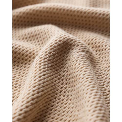 Lightweight Cotton Cashmere Nursing Shawl in Heather Oatmeal