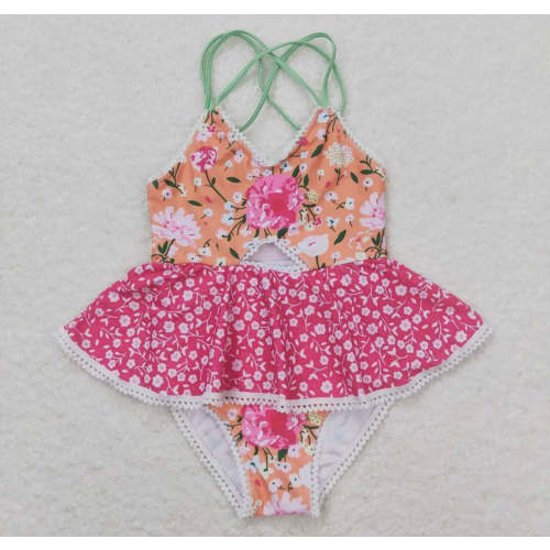 Baby girl swim