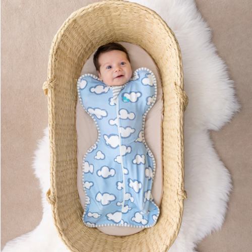 Swaddle Up™ 1.0 TOG Cotton Dusty Blue Daydream, small