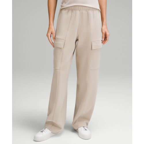 Cotton-Blend Double-Knit Mid-Rise Cargo Pant