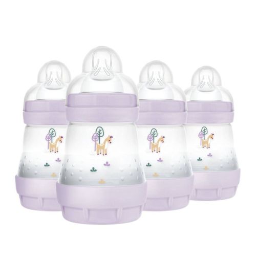 Mam Easy Start Anti-colic Baby Bottle - Purple - 5oz/4pk