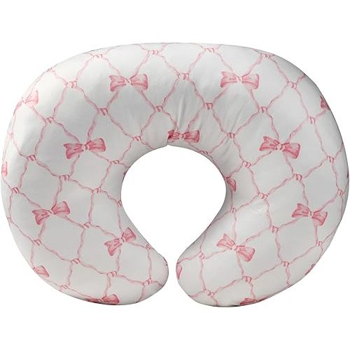 Boyoung Stretchy Nursing Pillow Covers Ultra Soft Slipcovers for Breastfeeding for Baby Girls Boys, Feeding Pillow Cover Fits Standard Infant Support Pillows Positioners Nursing Pillow Case
