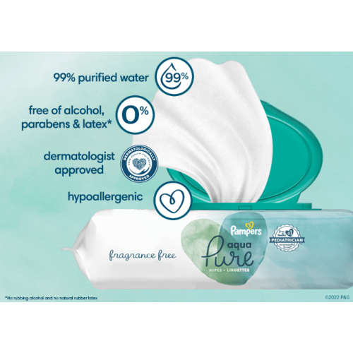 Pampers® Aqua Pure Wipes | Pampers
