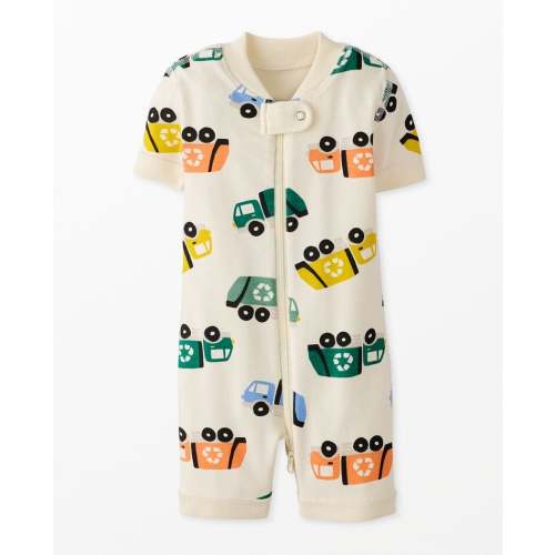 Baby Earth Day 2-Way Zip Shortie Sleeper | Hanna Andersson