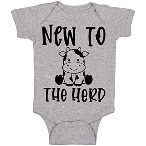 Belle Homie New To The Herd - Funny Baby Essentials Bodysuit - Cute Baby Girl Clothes Newborn Boy Outfit