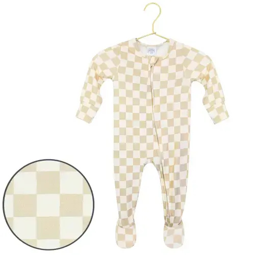 Lou Lou & Company - Zipper Footies, Newborn-3 Months - Austin
