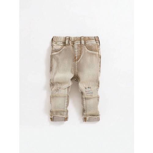SHEIN Baby Boy Ripped Roll Hem Ripped Jeans