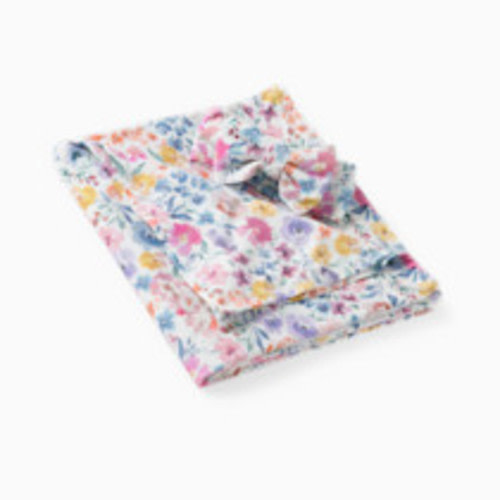 Little Sleepies Swaddle & Luxe Bow Headband Set - Tiny Blooms, One Size