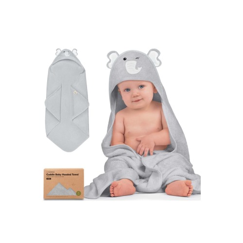 KeaBabies Cuddle Baby Hooded Towel, Small