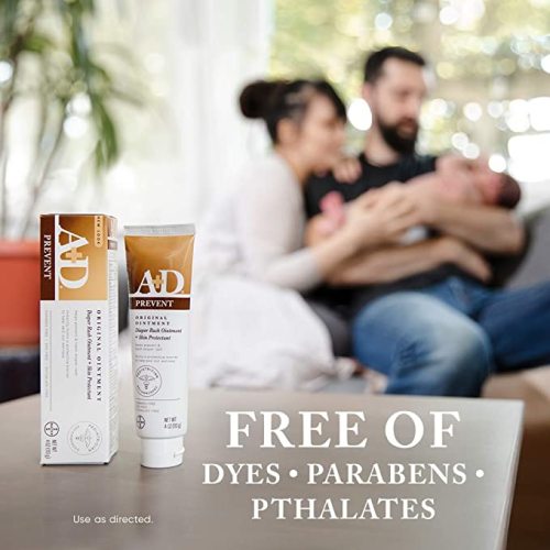A+D Original Diaper Rash Ointment, Healing Skin Ointment for Dry and Cracked Skin, 16 Ounce (Pack of 1) (Packaging May Vary)