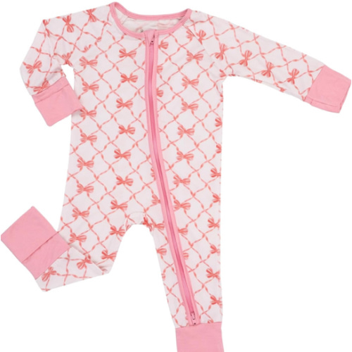 LollyBanks Baby Pajamas, 2-Way Zipper Romper, 95% Viscose Made from Bamboo and 5% Spandex, Baby Sleepers