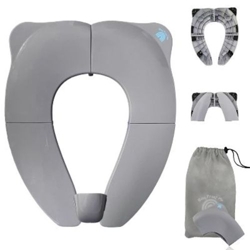Baby Proof Me | Folding Travel Toilet Seat Trainer (Gray)