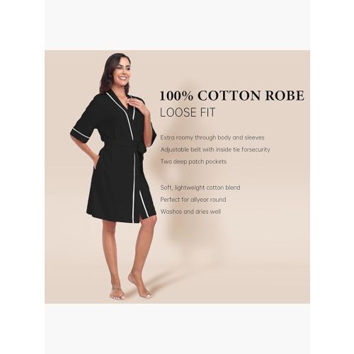 Women's 100% Cotton Robe