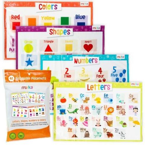 Merka Disposable Placemats For Baby Placemats For Restaurants Disposable Table Mats For Kids Babys Set Of 40