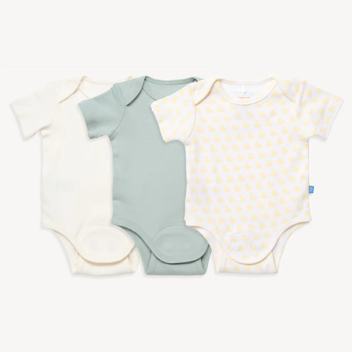Magnetic Me - 3 set - meadow dream organic cotton magnetic bodysuit