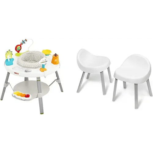 Skip Hop Baby 3-in-1 Grow with Me Set with Activity Center & Toddler Chairs, Explore & More