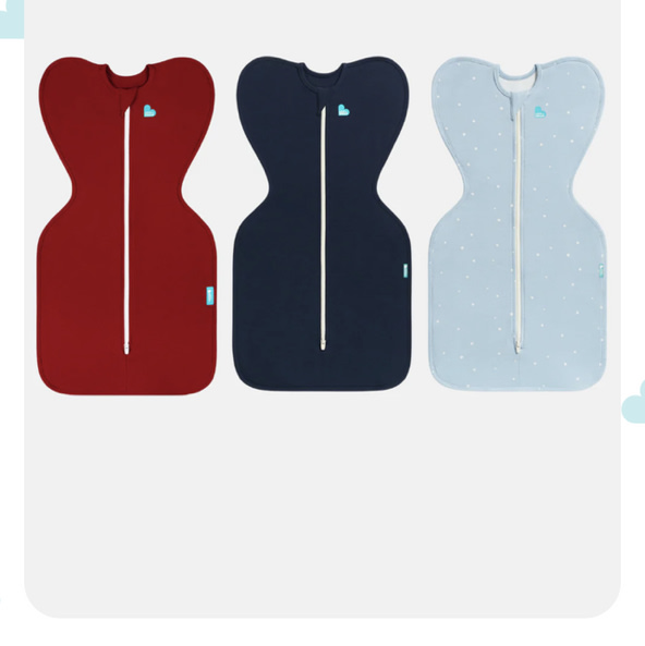 Swaddle Up Starter Bundle | 1.0 TOG | Maroon | Navy | Powder Blue Twinkle