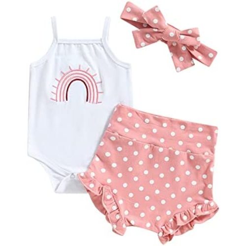 Thorn Tree Newborn Baby Girls Boys Clothes Cotton Suit Cute Baby Kid Infant Romper Play Wear Summer Rainbow Outfits