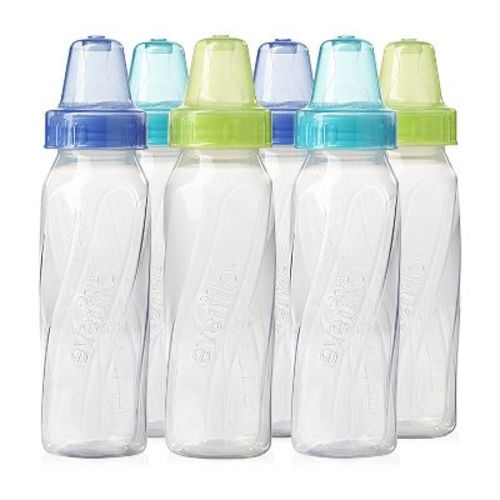 Evenflo Feeding Classic Clear Plastic Baby Bottles - 8oz/3pk