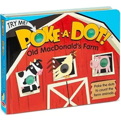 Melissa & Doug Children's Book - Poke-a-Dot: Old MacDonald’s Farm (Board Book with Buttons to Pop) - FSC Certified - 1 EA - Multicolor