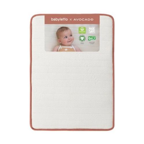 Babyletto x Avocado Organic Mini Crib Mattress - White