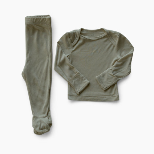 Solly Baby Layette Sleeper Set - Sage Grey, 0-3 months