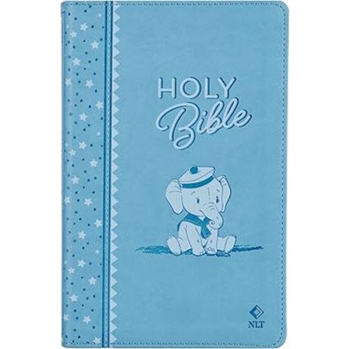 NLT Keepsake Holy Bible for Baby Boys Baptism Easter, New Living Translation, Blue (NLT Baby Keepsake Editions)