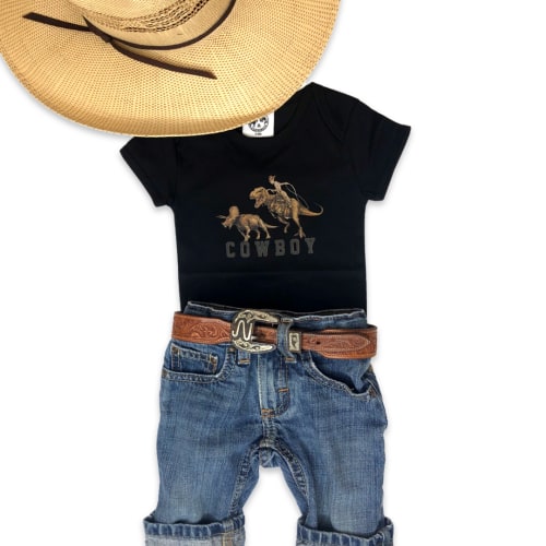 Cowboy Dino Onesie – Cowkid Clothing Company