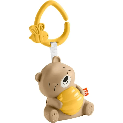 Fisher Price Baby Toy Beary Soothing Portable Sound Machine with Music, Night Light & Customizable Timer for Newborns 0+ Months