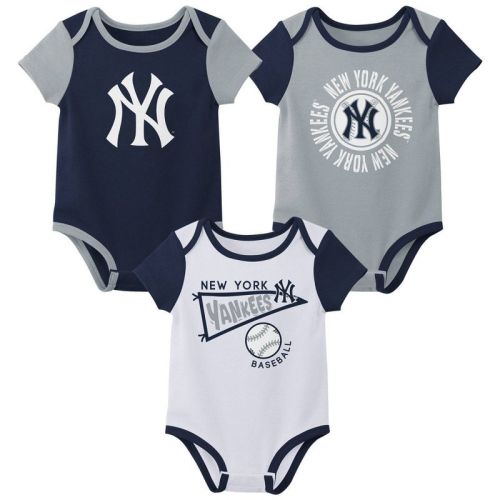 MLB New York Yankees Infant 3-pack Bodysuits - 12M