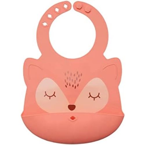 Tiny Twinkle Roll-Up Silicone Bib - Soft, Durable, Easy Clean Waterproof Silicone Bibs With Food Catcher