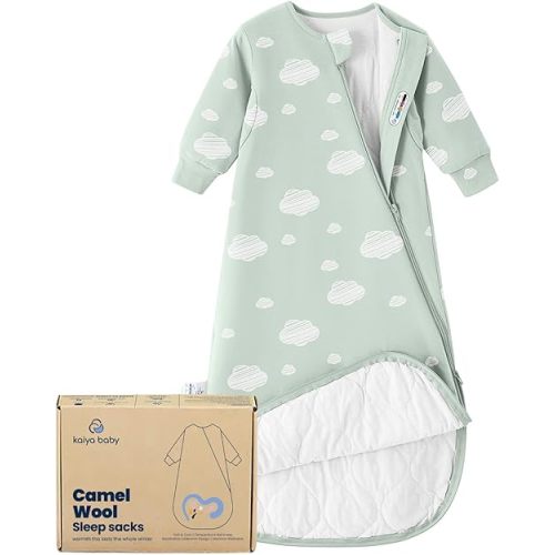 Unisex Sleeping Bag for Babies & Toddlers - 1.0 Tog Sleep Sack, 0-6Months, Newborn Sleep Sack, Wearable Blanket, One Piece Long Sleeves - Gifts for Baby