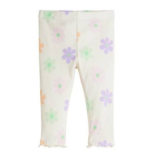 Baby Girl Jumping Beans® Ribbed Floral Leggings