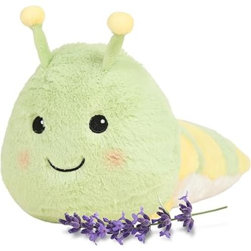 warmies Microwavable & Weighted Stuffed Animals, Caterpillar - Heated Stuffed Animal Plushie for Warmth & Comfort - Cute Soft Plush Toys for Adults & Children (Boys, Girls, Babies & Toddlers)